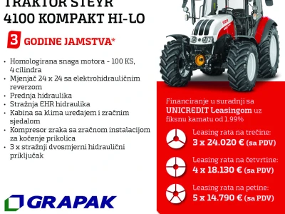 Steyr traktori na lageru - financiranje