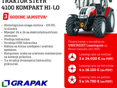 Steyr traktori na lageru - financiranje