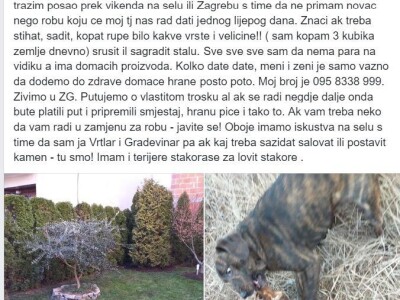 Štiham, gradim, sadim, ali umjesto novca, želim domaću hranu