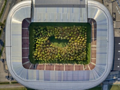 Šuma izrasla na stadionu u Klagenfurtu Šuma izrasla na stadionu u Klagenfurtu