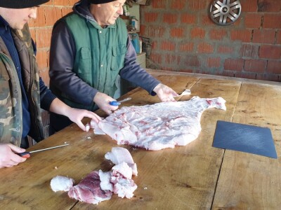 Svinjokolja na OPG Rastija