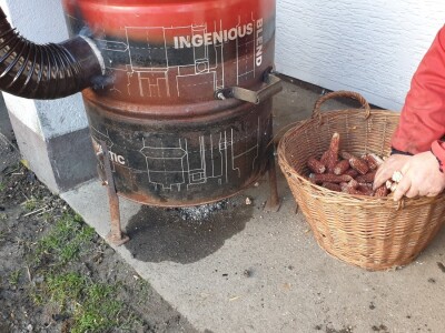 Svinjokolja na OPG Rastija