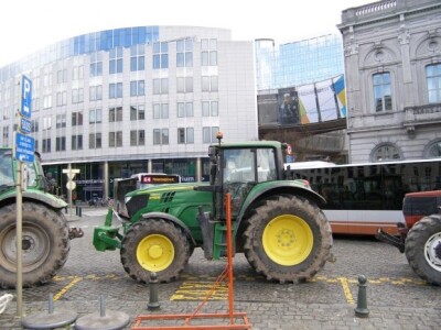 Traktori ispred Europskog parlamenta