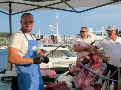 TUNAFEST - filetiranje tune na molu