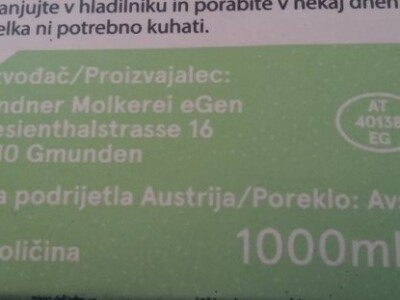 Renomirana austrijska mljekara ima proizvode svojih kooperanata, ali sasvim je u redu da ima i UHT mlijeko Renomirana austrijska mljekara ima proizvode svojih kooperanata, ali sasvim je u redu da ima i UHT mlijeko
