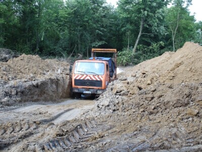 Ukopavanje uginulih i eutanaziranih svinja koje su bile oboljele ASK