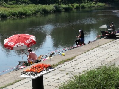 Ulov ribe udicom na plovak na Fojnici