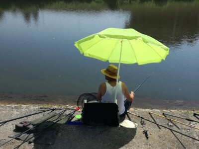 Ulov ribe udicom na plovak na Fojnici