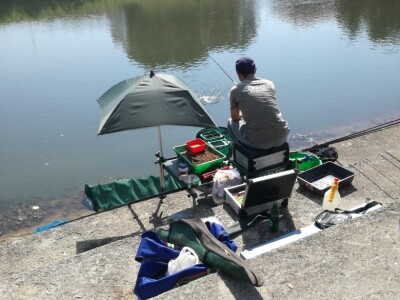 Ulov ribe udicom na plovak na Fojnici