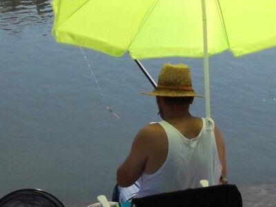 Ulov ribe udicom na plovak na Fojnici