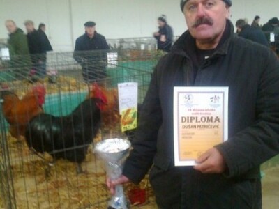 Uzgajivačnica peradi i kunića Grelin, Dušan Petričević i njegova priznanja