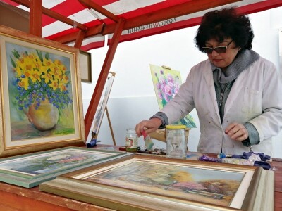 varaždinski likovni umjetnici slikali su na varaždinskom placu varaždinski likovni umjetnici slikali su na varaždinskom placu