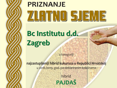 Već deveto priznanje "Zlatno sjeme" za Pajdaša!