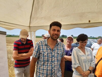 Vršidba i vaganje pokusa BC pšenica u Tomašancima