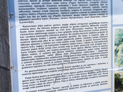 Zaštičeni krajobraz "Sutina" Zaštičeni krajobraz "Sutina"