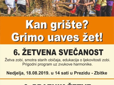 Žetva zobi u Gorskom kotaru na tradicijski način