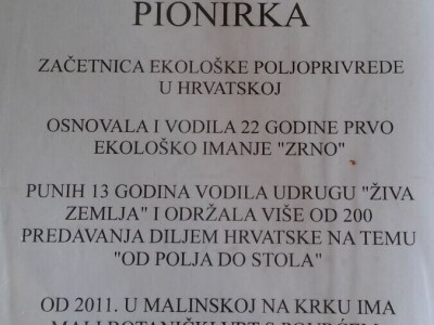 Zlata Nanić, hrvatska pionirka ekološke poljoprivrede