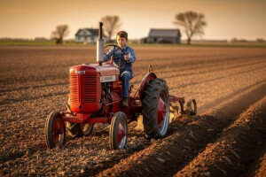 11-godišnjem Patriku oranje nije teško!