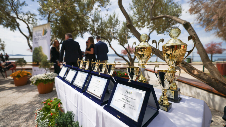 Laureati Dana masline Mario Bjeliš, Srećko Romić, Filip Mandičić i Mirta Milas