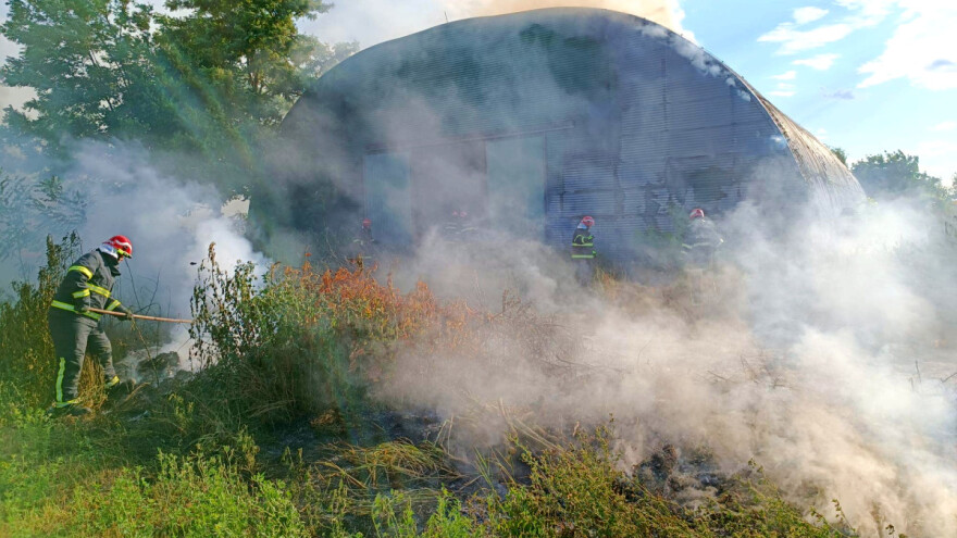 Požar u hangaru nadaleko Osijeka