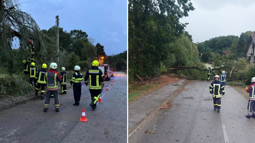 Nevrijeme pogodilo Hrvatsku - rušilo stabla, ali i silos kod Varaždina