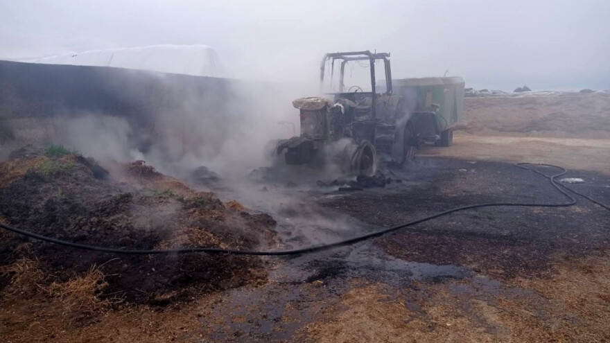 Na farmi izgorio traktor - šteta sedam tisuća eura