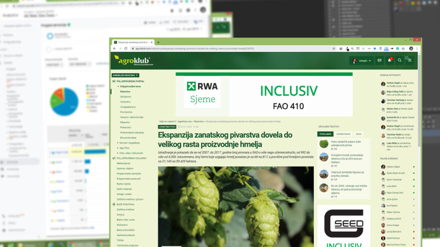 Agroklub u 2019. svakog mjeseca ostvario više od milijun posjeta