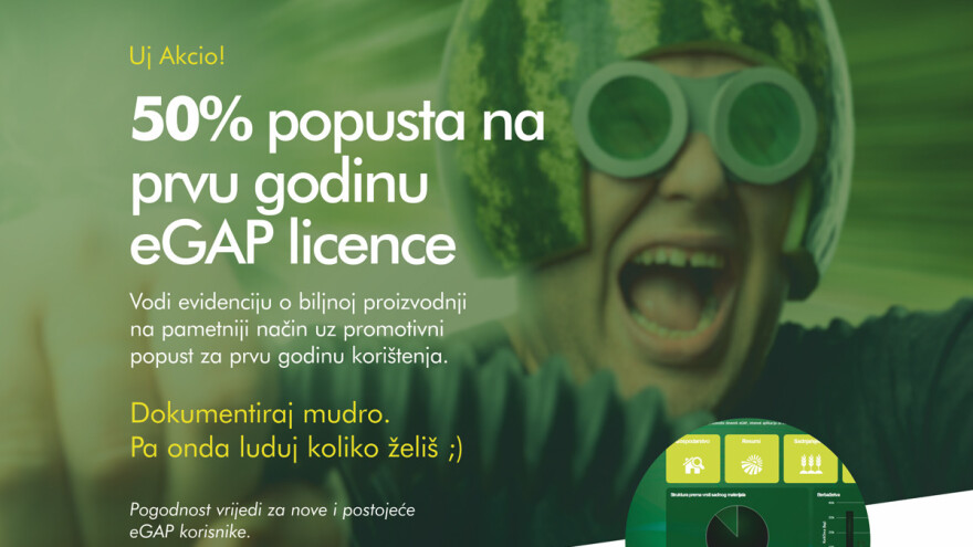 50% popusta na prvu godinu eGAP licence