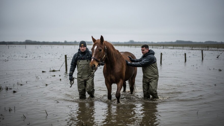Akcija spašavanja kobile u Odranskom polju