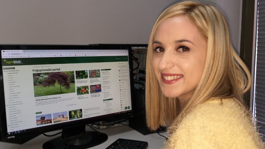 Andrijana Glišić - novinarka 2019. godine u izboru Agrokluba u Srbiji