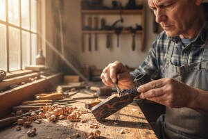 Ante radi lule i nakit od fosiliziranog hrasta