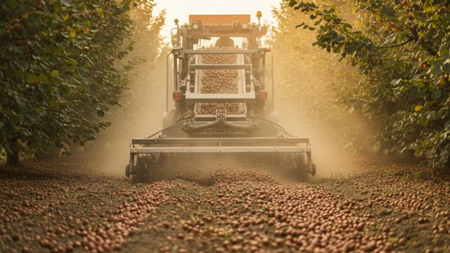 Berba lješnjaka na najvećoj slavonskoj plantaži