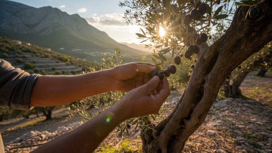 Berba maslina na Makarskoj rivijeri
