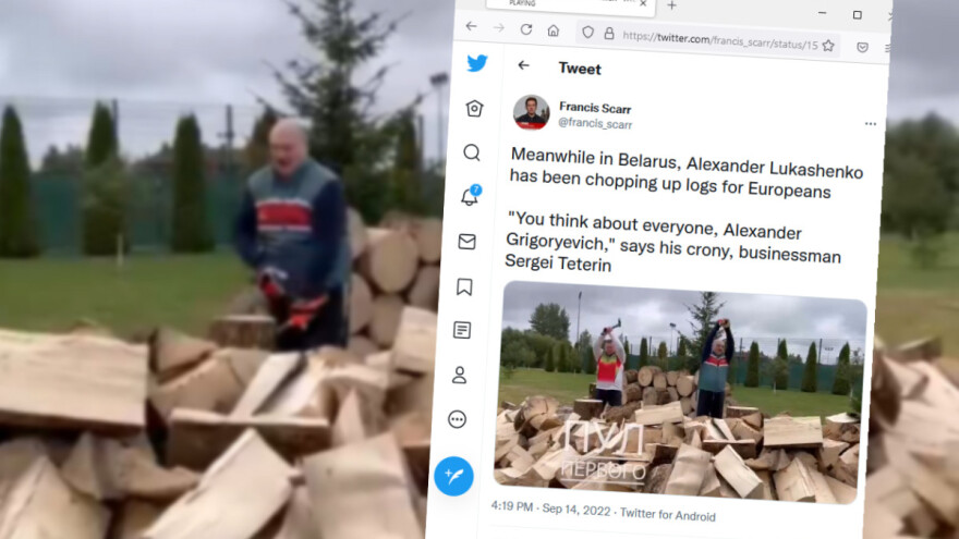 Lukašenko cepa drva - "pomaže" evropskoj braći
