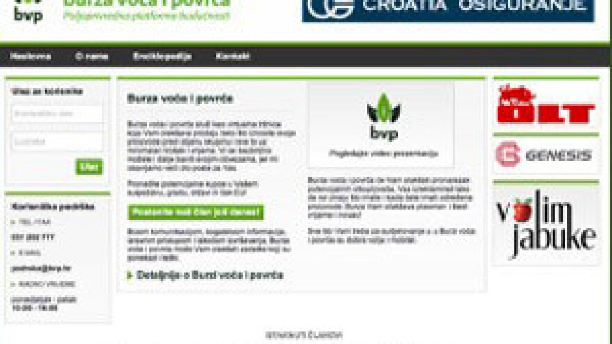 Burza voća i povrća pomaže hrvatskim poljoprivrednicima