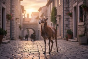 Čagljevi presudili muflonu u centru sela