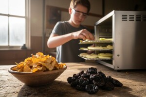 Čips od jabuka i suhe šljive