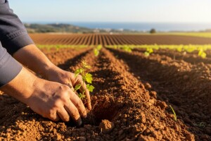 Čobanković posadio prvu sadnicu vinove loze u novom vinogradu