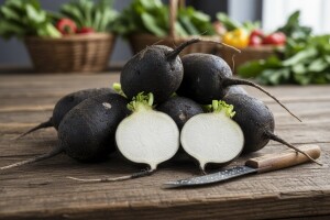 Crna rotkva - povrtnica s bijelim srcem