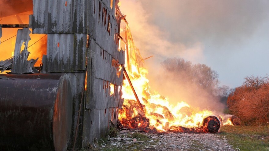 Gorio kamion s pilićima, zapalio komšiji sijeno