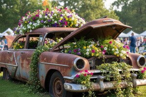 Cvijeće je provirivalo iz auta, perilica i cipela!