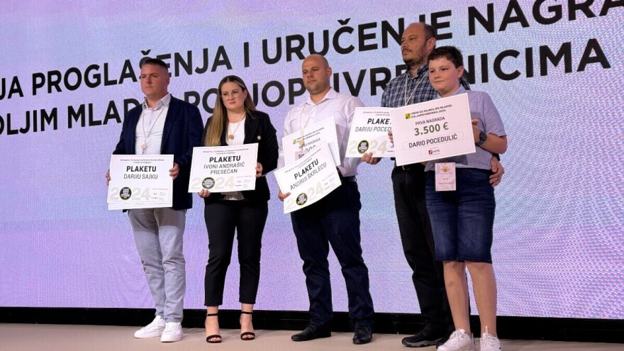 Dario Pocedulić najbolji je hrvatski mladi poljoprivrednik u 2024. godini