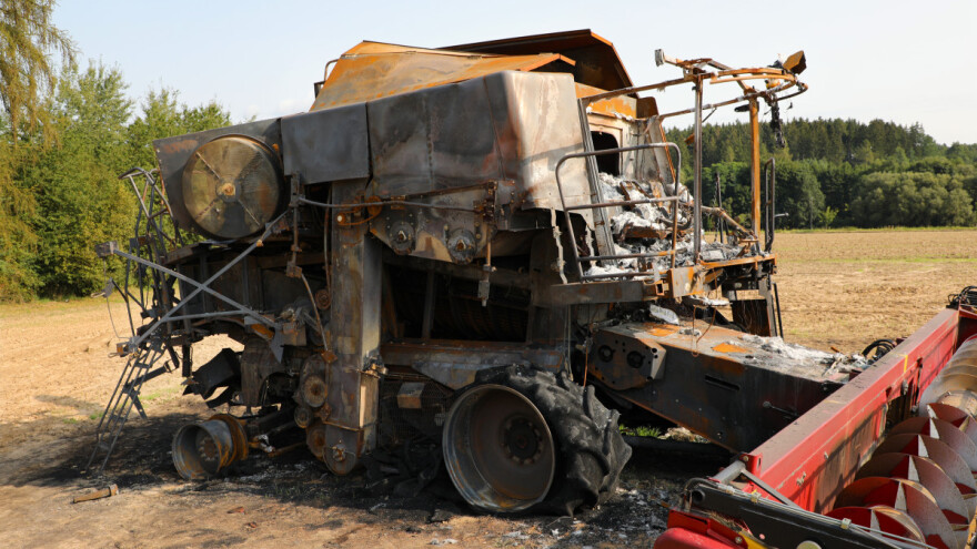 Požar na OPG-u: Izgorjelo više strojeva