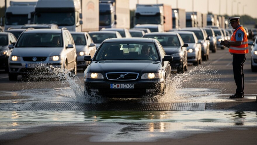 Dezinfekcija vozila na granici sa Srbijom i BiH