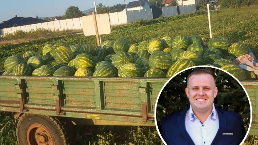 Samir Kljunić svaki dan proda tonu lubenice u Sanskom Mostu