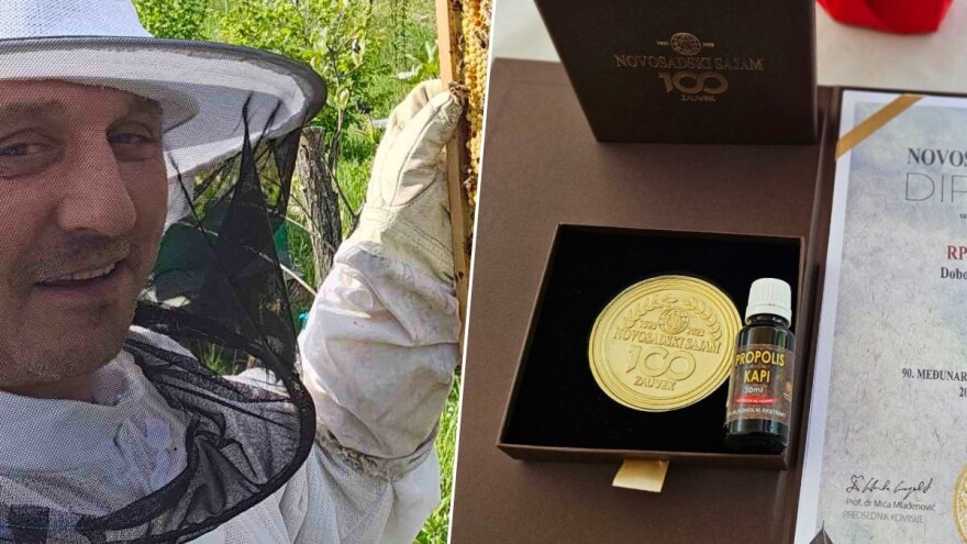 Zlatom okićeni proizvodi s pčelinje oaze Mihajla Gavrića