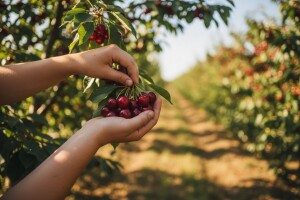 Dobar urod na plantaži višanja