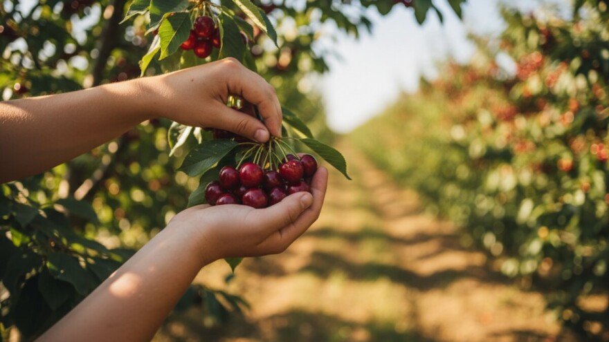 Dobar urod na plantaži višanja