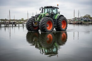 Došlo vrijeme kad i traktori mogu voziti po vodi!