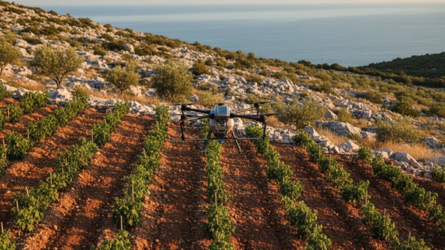 Dronovi lete - koliko maslini treba vode i gnojiva?